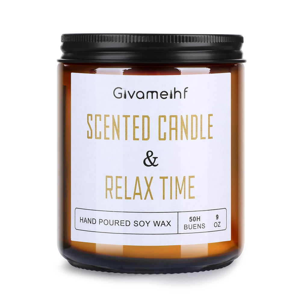 GIVAMEIHF Lavender Scented Candle 9 oz