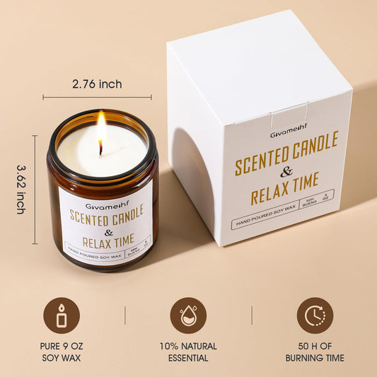 GIVAMEIHF Lavender Candle in Premium Gift Box