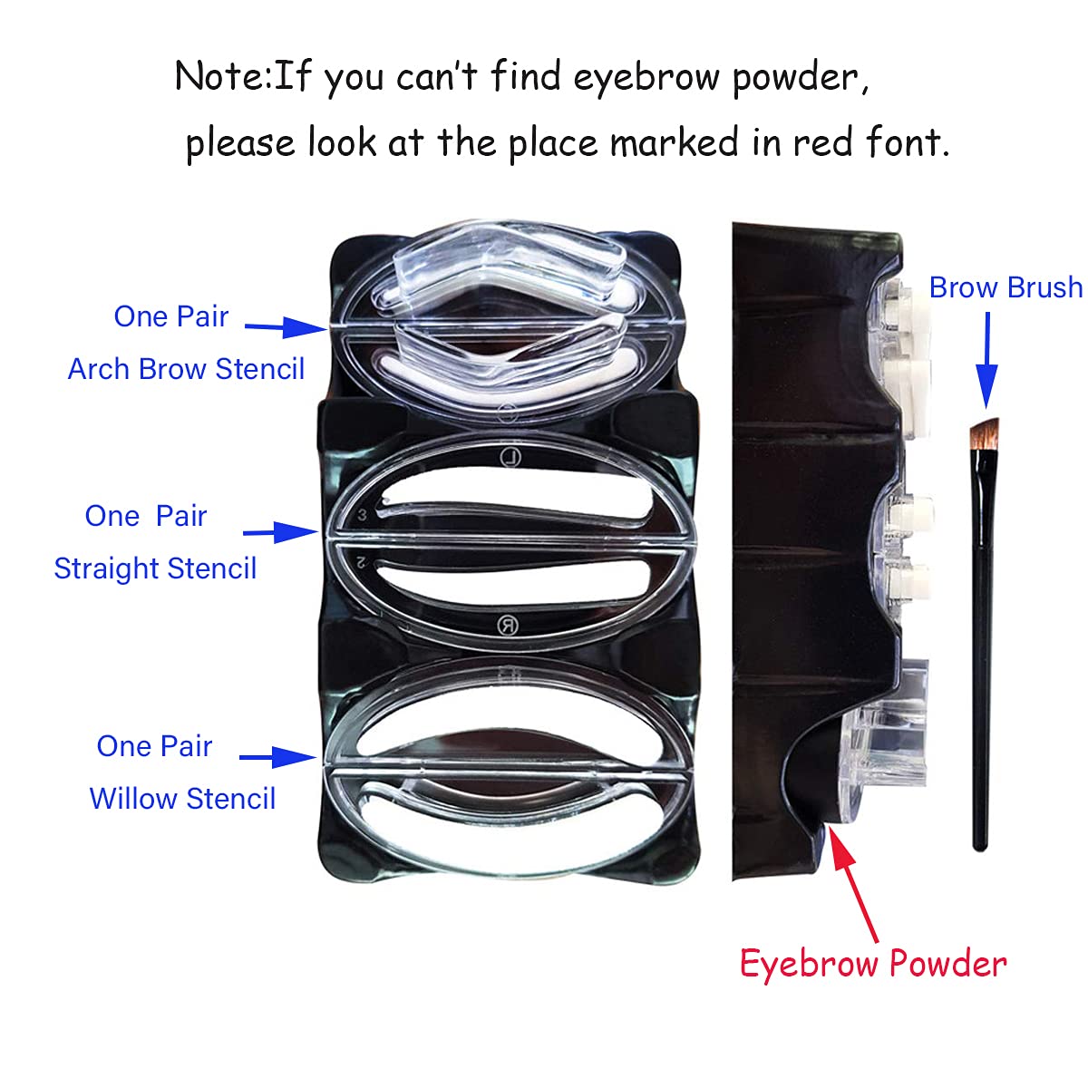 GL-Turelifes brow brush included for precise edge definition