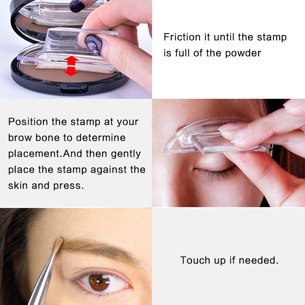 GL-Turelifes brow powder tucked under stamp box for quick loading