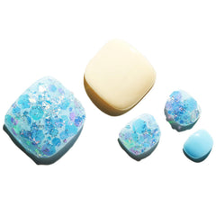 GLAMERMAID press-on toenails with a glossy gel finish for durable wear.