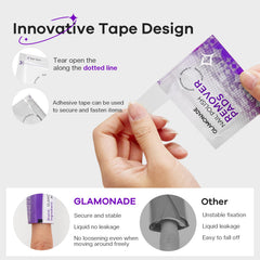 Glamonade extra-large 9x9 cm remover pad covering multiple nails