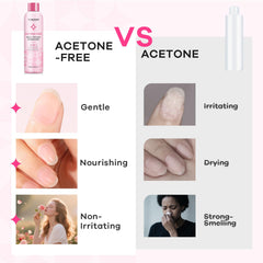 Glamonade remover with cotton wipes supports at-home polish removal.