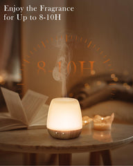 Auto-off timer and control panel on essential oil diffuser