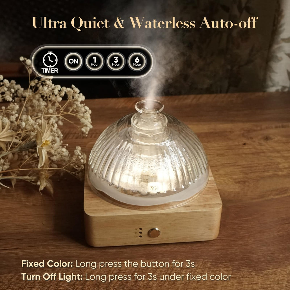 200ml capacity diffuser with timer options and auto-off