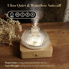 200ml capacity diffuser with timer options and auto-off