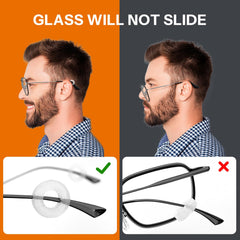Anti-slip ear grips for glasses