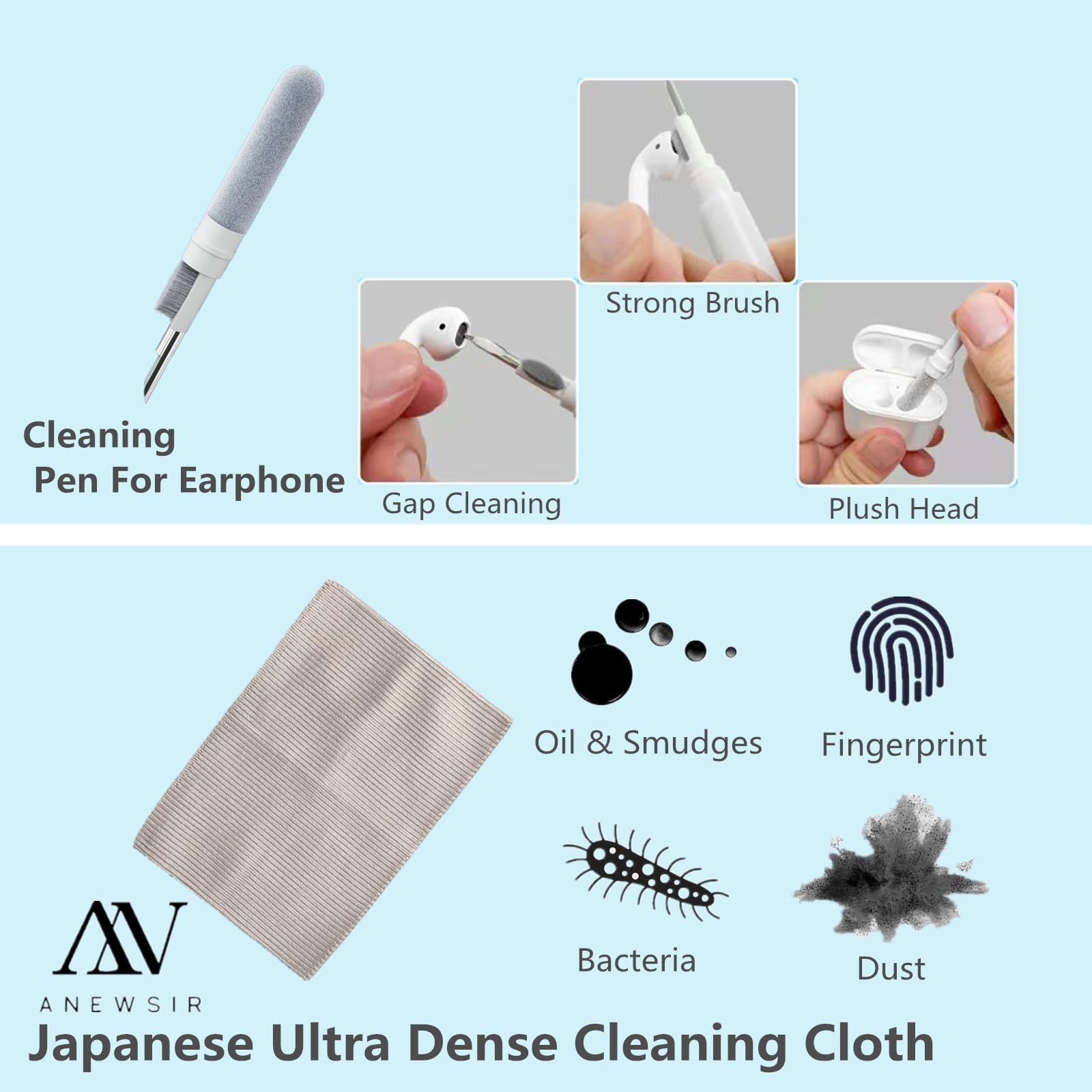 Compact travel-friendly kit with spray bottle