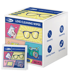 300-count glasses cleaner wipes in dispenser