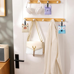 Clip-friendly compact cloth for key ring or backpack