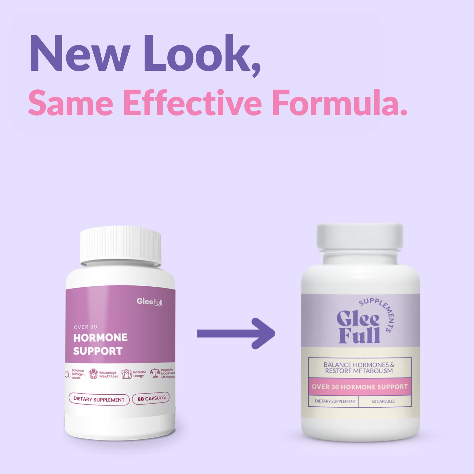 gleefull-sups-over-30-hormone-support-gut-health-illustration suggests digestive comfort and bloating relief potential
