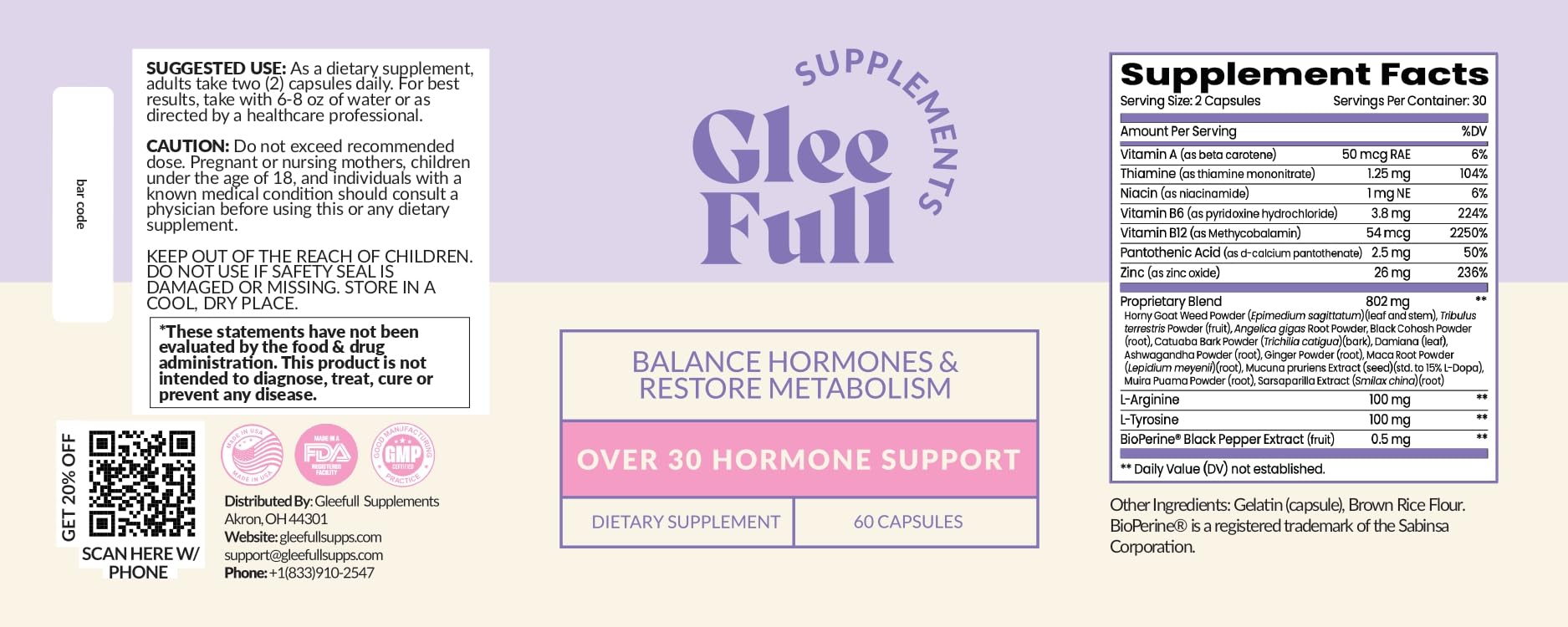 gleefull-sups-over-30-hormone-support-tribulus-terrestris completes the balance-focused blend for wellness routines