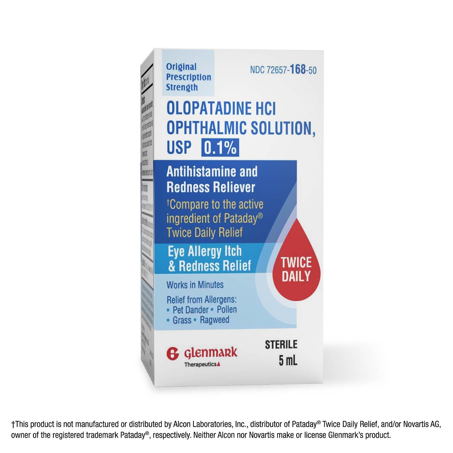 Glenmark Therapeutics Olopatadine eye drops lasting relief up to eight hours