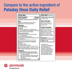 Glenmark Therapeutics Olopatadine twin-pack side view showing packaging for easy use