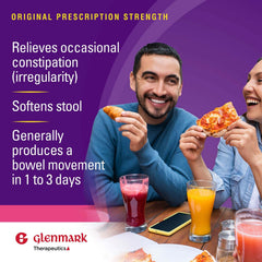 Glenmark Therapeutics PEG 3350 bottle front view highlighting size and label.