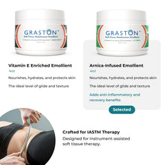 Glide-optimized massage cream with Arnica for safe skin and quick absorption
