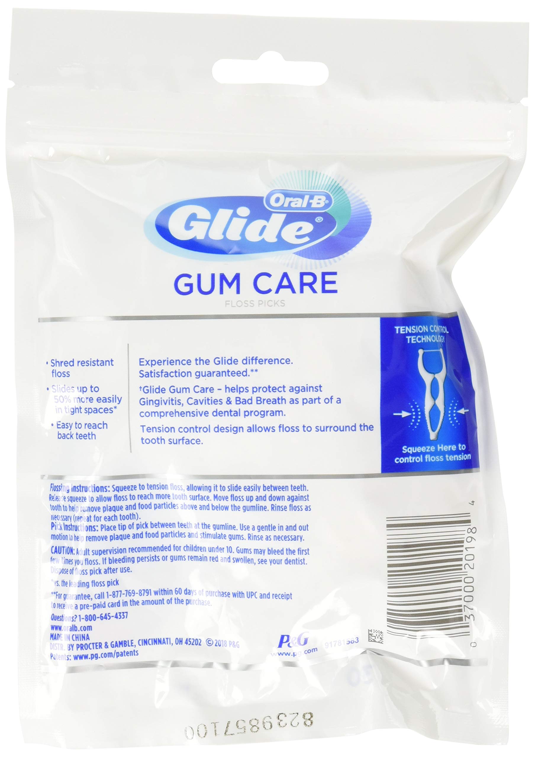 Glide Pro-Health Advanced Floss Picks 30 Count per Pack - product side view