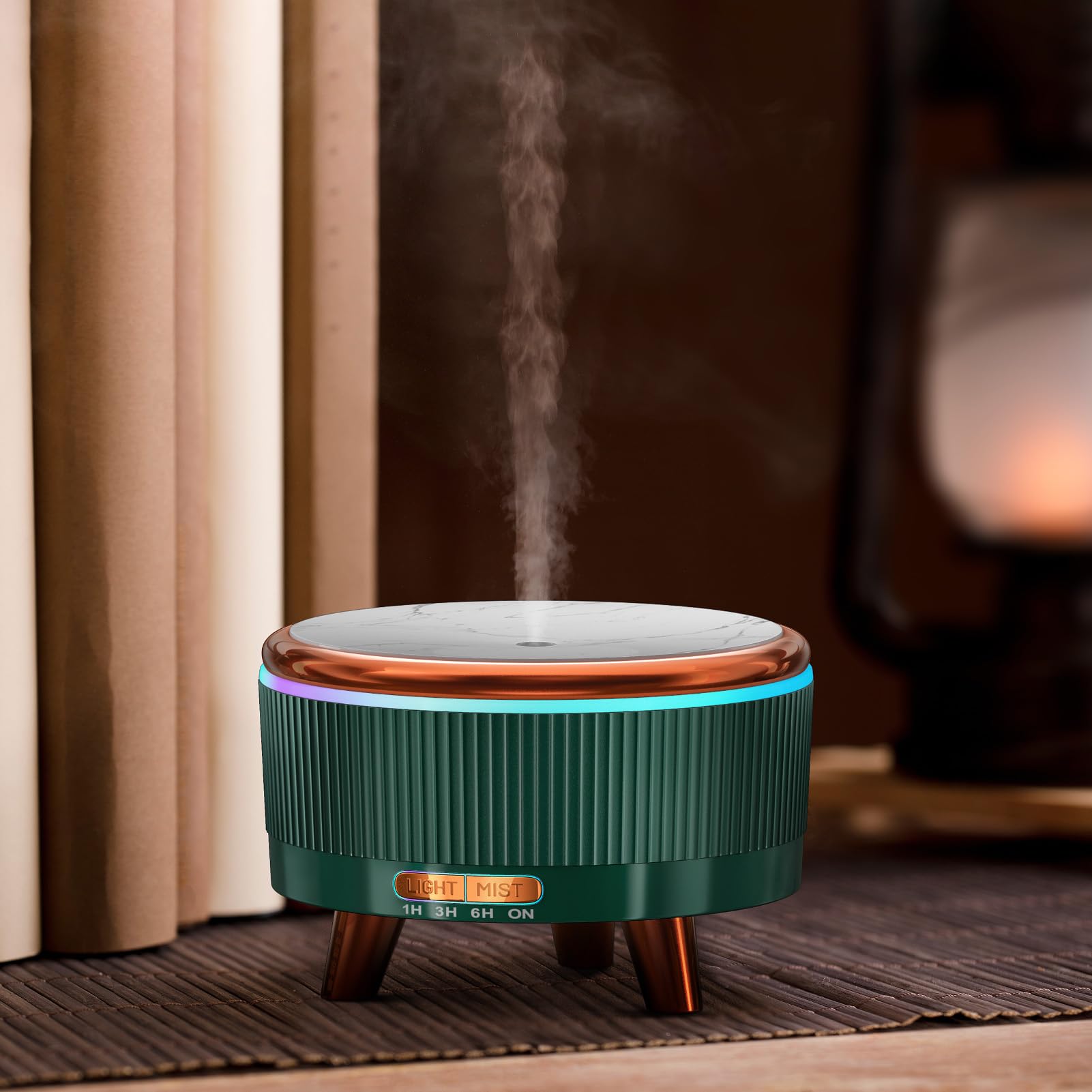 Gliship 500ml diffuser side profile compact footprint for small rooms.