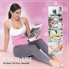 Pack worn around the abdomen for all-day comfort