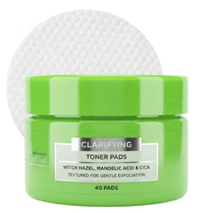 Global Beauty Care Clarifying Toner Pads packaging for daily skincare routine.