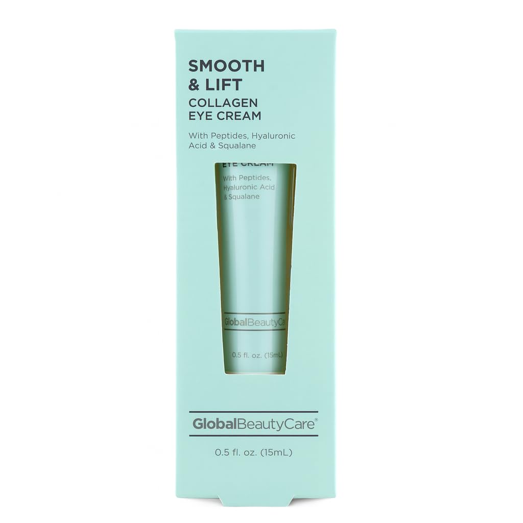 Global Beauty Care Smooth Lift Eye Cream jar hydrates and smooths the eye area