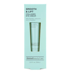 Global Beauty Care Smooth Lift Eye Cream jar hydrates and smooths the eye area