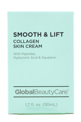 Global Beauty Care Smooth & Lift Collagen Cream bottle for daily hydration.