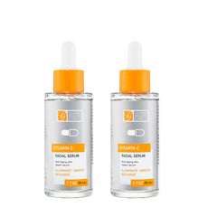 Global Beauty Care Vitamin C Serum bottle closeup highlighting brightening support