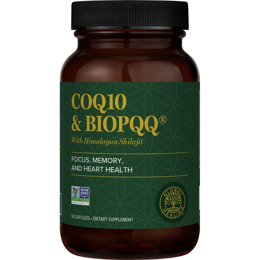 Global Healing Center CoQ10 and BioPQQ with Shilajit bottle hero image