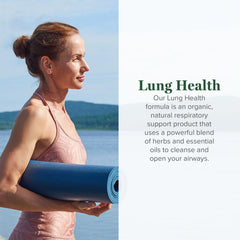 Global Healing Center Lung Health nasal spray nozzle delivering soothing relief.