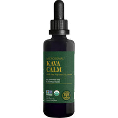Organic Kava Calm tincture bottle with dropper