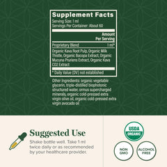 Kava Calm product label close-up
