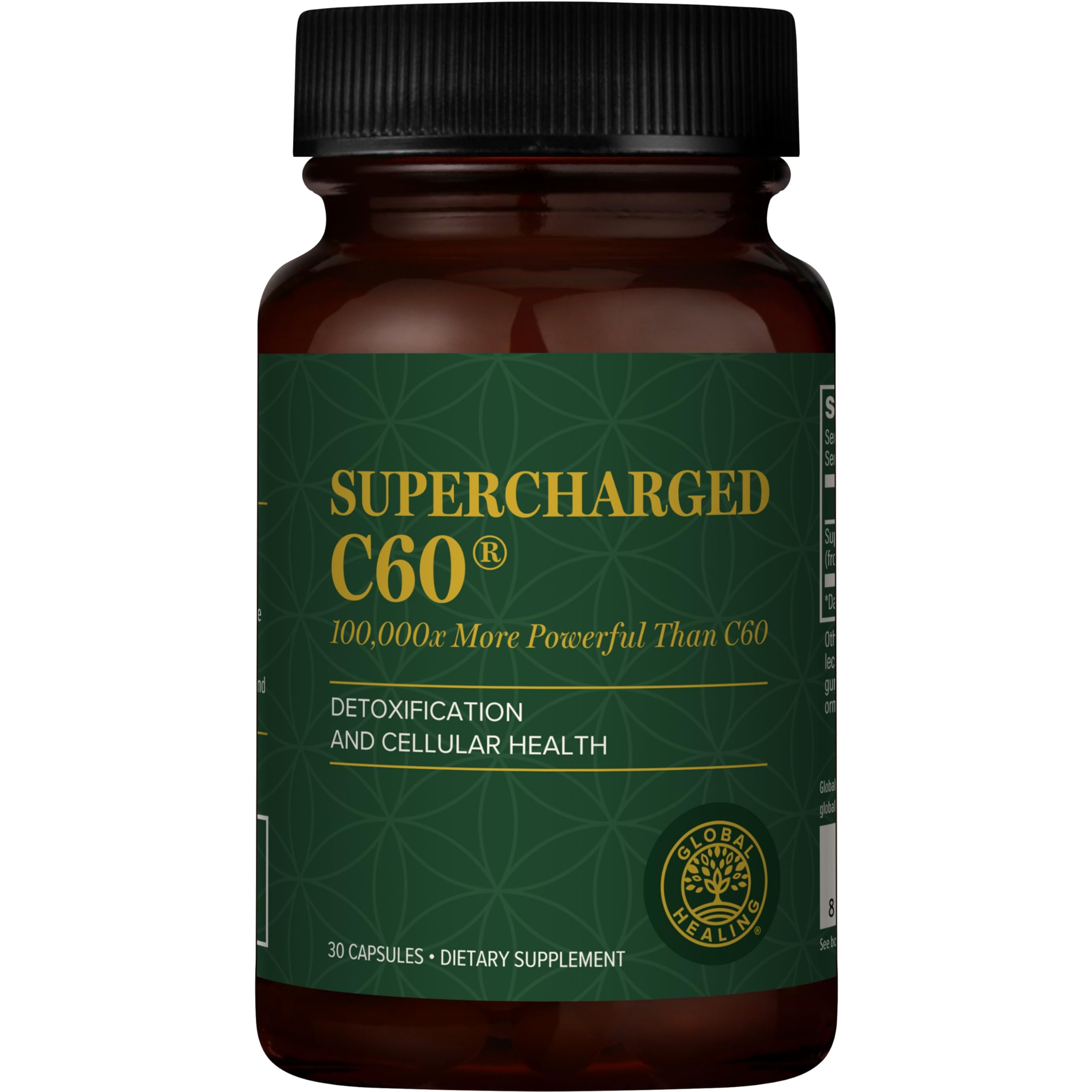 Global Healing Center Supercharged C60 30 capsules bottle