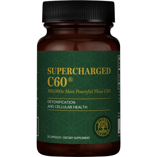 Global Healing Center Supercharged C60 30 capsules bottle