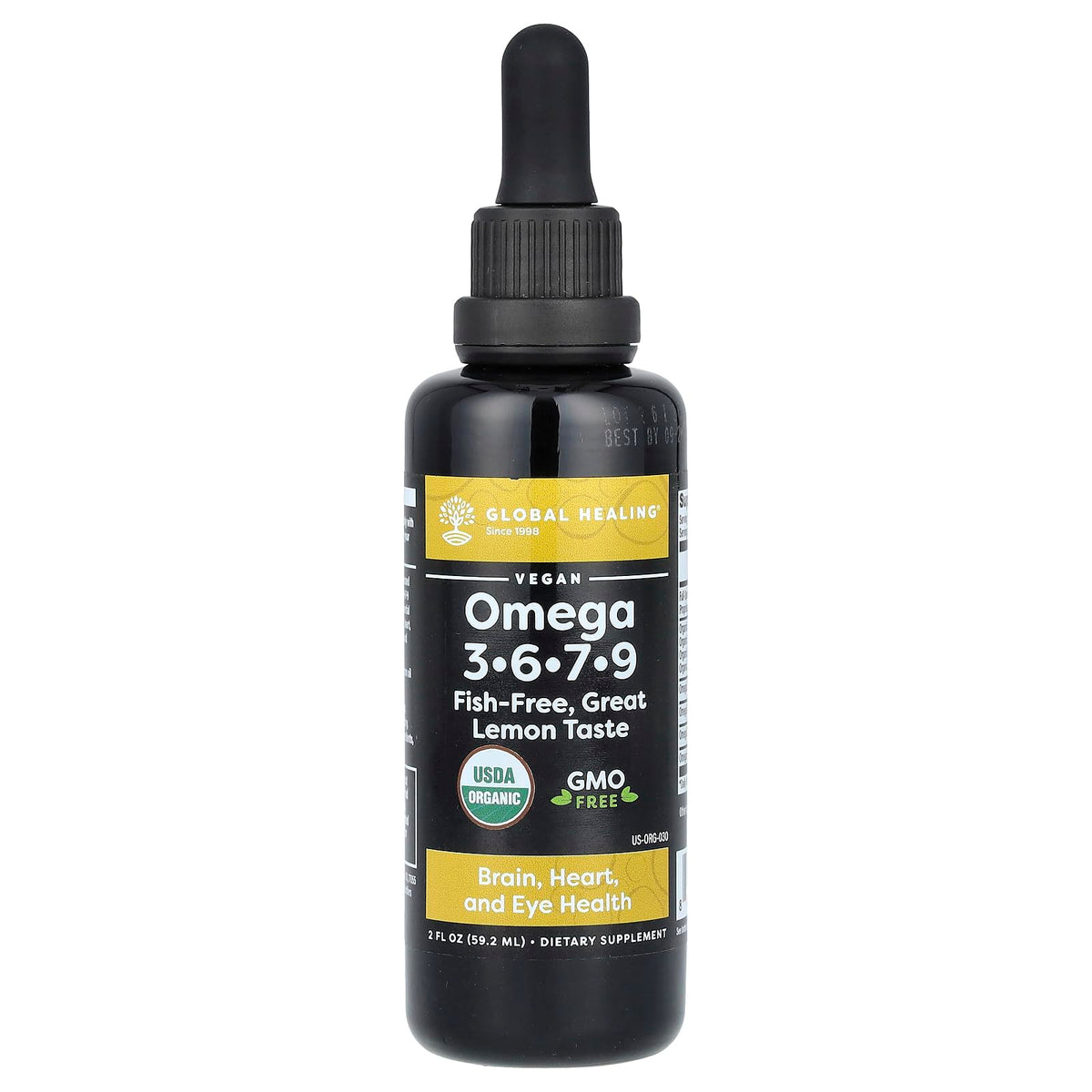 Global Healing Omega 3-6-7-9 Seaberry CO2 Extract bottle - 2 fl oz