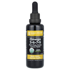 Global Healing Omega 3-6-7-9 Seaberry CO2 Extract bottle - 2 fl oz