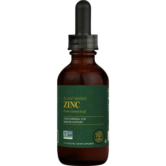 Global Healing Organic Zinc Liquid bottle with dropper (2 oz)