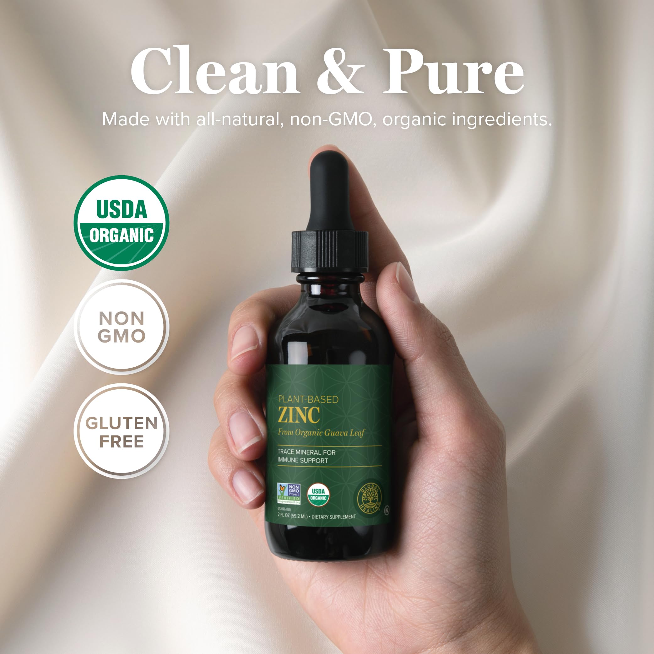 Plant-based zinc formula with guava leaves extract