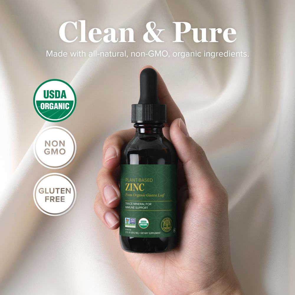 Plant-based zinc formula with guava leaves extract