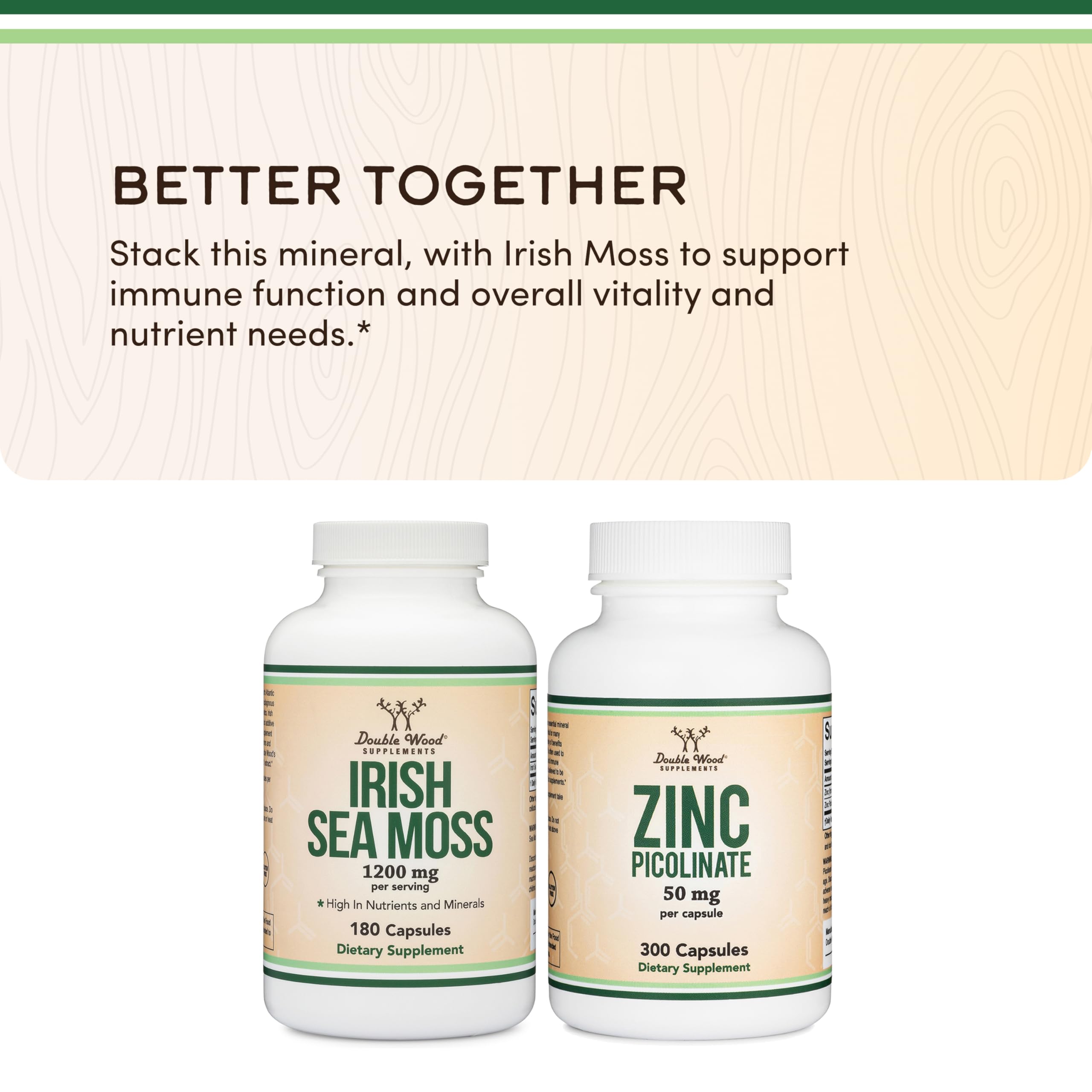 Globally sourced ingredients used in the capsules