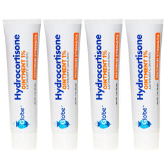 Globe Hydrocortisone Ointment water-resistant formula demonstration on skin.