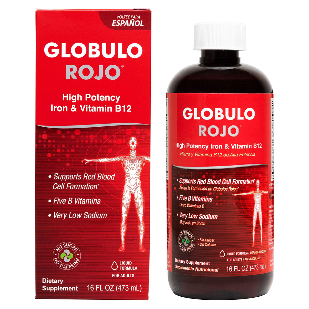 Globulo Rojo Iron Supplement bottle 16 oz