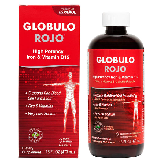 Globulo Rojo Iron Supplement bottle 16 oz