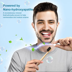 Travel-friendly mint GlorySmile toothpaste tablets in compact container