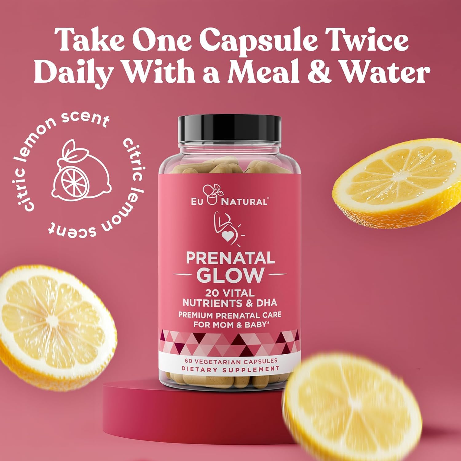 Chelated minerals and myo-inositol highlighted on label