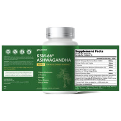 60 vegan capsules bottle on a clean white background