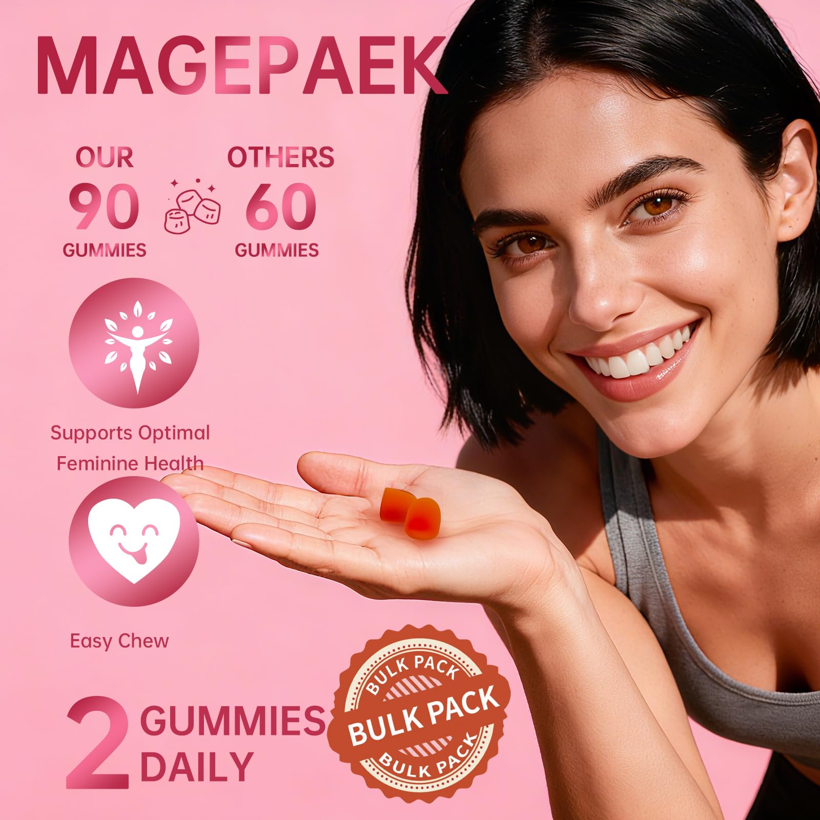 Packaging highlighting vegan and gluten-free formula