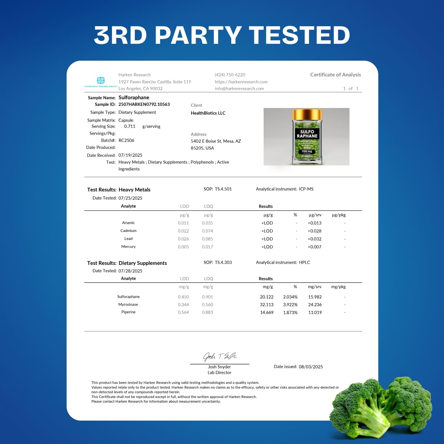 Firm youthful-looking skin with liposomal sulforaphane from broccoli