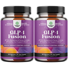 Hero image of GLP-1 Berberine Supplement bottle against a light background