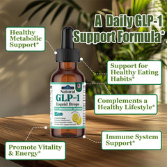 Graphic highlighting gut health and metabolic support from GLP-1 drops.